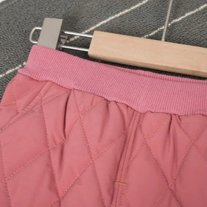 Pink Quilted Puffer N Fur Pocket Style Set - Minitaq baby kids clothes dress