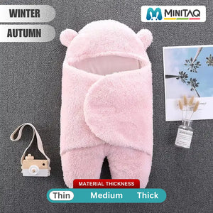 Comfy Pastel Pink Winter Baby Swaddle 3 - Minitaq baby kids clothes dress