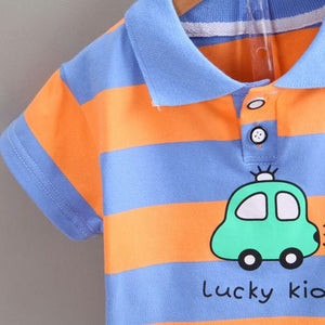Lucky Kid Car Design Shirt and Shorts V3 6 - Minitaq baby kids clothes dress