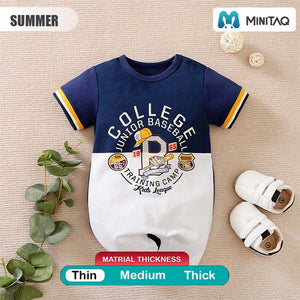 College Style Sports Baseball Romper 2 - Minitaq baby kids clothes dress