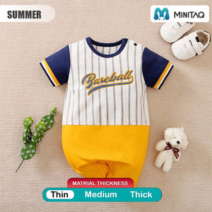 Baseball Summer Sports Style Baby Romper 2 - Minitaq baby kids clothes dress