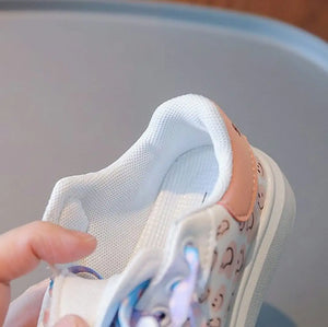 Elegant White Girls Kids Shoes With Doodle Pattern 9 - Minitaq baby kids clothes dress