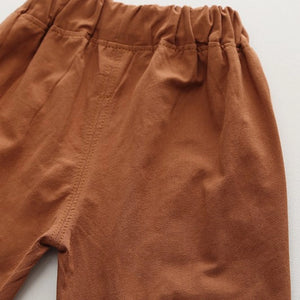 Stylish Blue Strap Shirt N Rust Pocket Shorts - Minitaq baby kids clothes dress