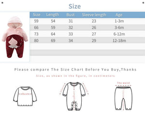 Cute Girl Comfortable Thick Winter Baby Romper 10 - Minitaq baby kids clothes dress