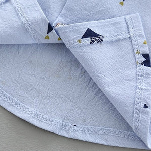 Blue Crown Shirt N Beige Shorts 2pc Set - Minitaq baby kids clothes dress