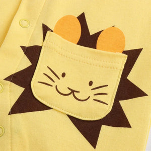 Adorable Cat Yellow Baby Romper 4 - Minitaq baby kids clothes dress
