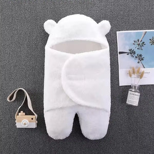 White Color Thick Winter Baby Swaddle 84 - Minitaq baby kids clothes dress