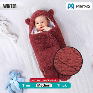 Cherrywood Color Winter Baby Swaddle 2 - Minitaq baby kids clothes dress