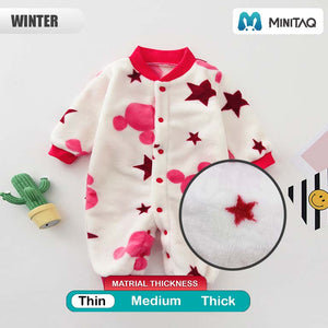Casual Pattern Thin Winter Baby Romper 3 - Minitaq baby kids clothes dress