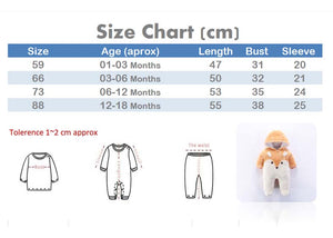 White Fox Light Yellow Hood Baby Romper 3 - Minitaq baby kids clothes dress