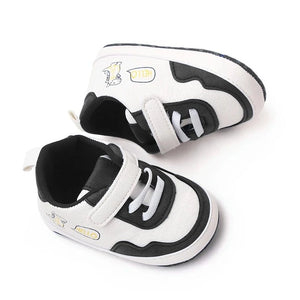 White and Blue Lace N Hook Style Baby Shoes