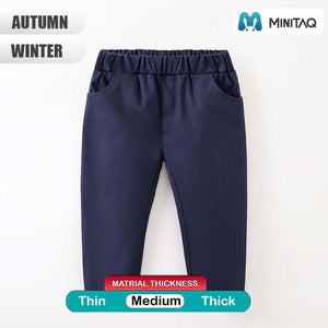 Dark Blue Kids Casual Elastic Pant 2 - Minitaq baby kids clothes dress