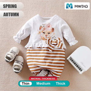 Cute Lioness Baby Girl Romper 2 - Minitaq baby kids clothes dress