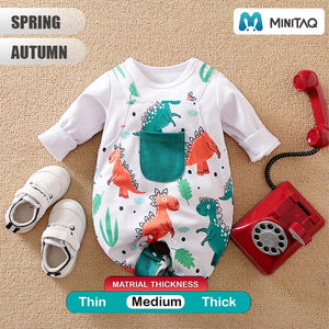 Dino Dungaree Style Baby Romper 2 - Minitaq baby kids clothes dress