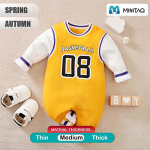 Basketball Yellow Sports Baby Romper 2 - Minitaq baby kids clothes dress