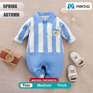 Blue Football Sports Style Baby Romper 2 - Minitaq baby kids clothes dress