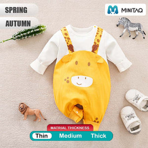 Cute Animal Dungaree Style Baby Romper 2 - Minitaq baby kids clothes dress