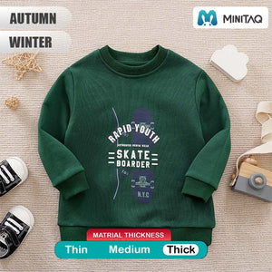 Green Casual Style Sweat Shirt 2 - Minitaq baby kids clothes dress