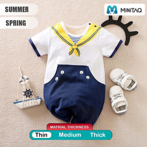 Stylish Sailor Printed Baby Romper 2 - Minitaq baby kids clothes dress