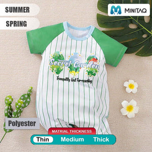 Secret Garden Green Vertical Striped Summer Jumpsuit 2 - Minitaq baby kids clothes dress