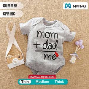 Mom Dad N Me Gray Baby Onesie 2 - Minitaq baby kids clothes dress