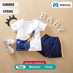 Space Rocket Shirt N Short 2pc Set 2 - Minitaq baby kids clothes dress
