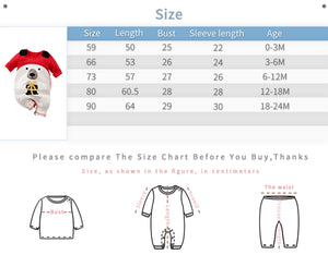 White Bear With Gift On Red Baby Romper 8 - Minitaq baby kids clothes dress