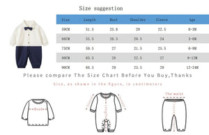 White And Blue Full Sleeves Formal Romper 8 - Minitaq baby kids clothes dress