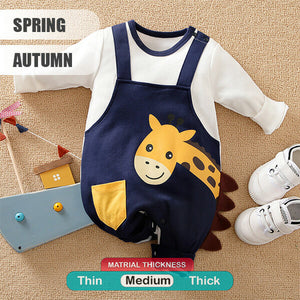 Stylish Happy Giraffe Baby Romper 2 - Minitaq baby kids clothes dress