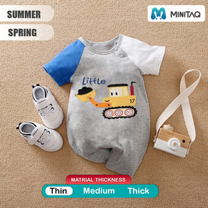 Little Digger Cartoon Baby Romper 2 - Minitaq baby kids clothes dress