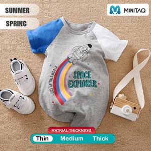 Space Explorer Cartoon Baby Romper 2 - Minitaq baby kids clothes dress