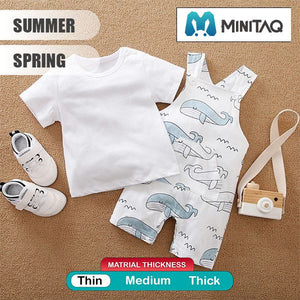 Summer Whale 2pc Baby Clothes 2 - Minitaq baby kids clothes dress