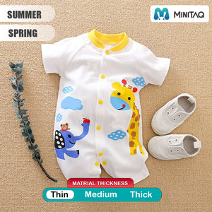 Cute Happy Animals Summer Romper 2 - Minitaq baby kids clothes dress