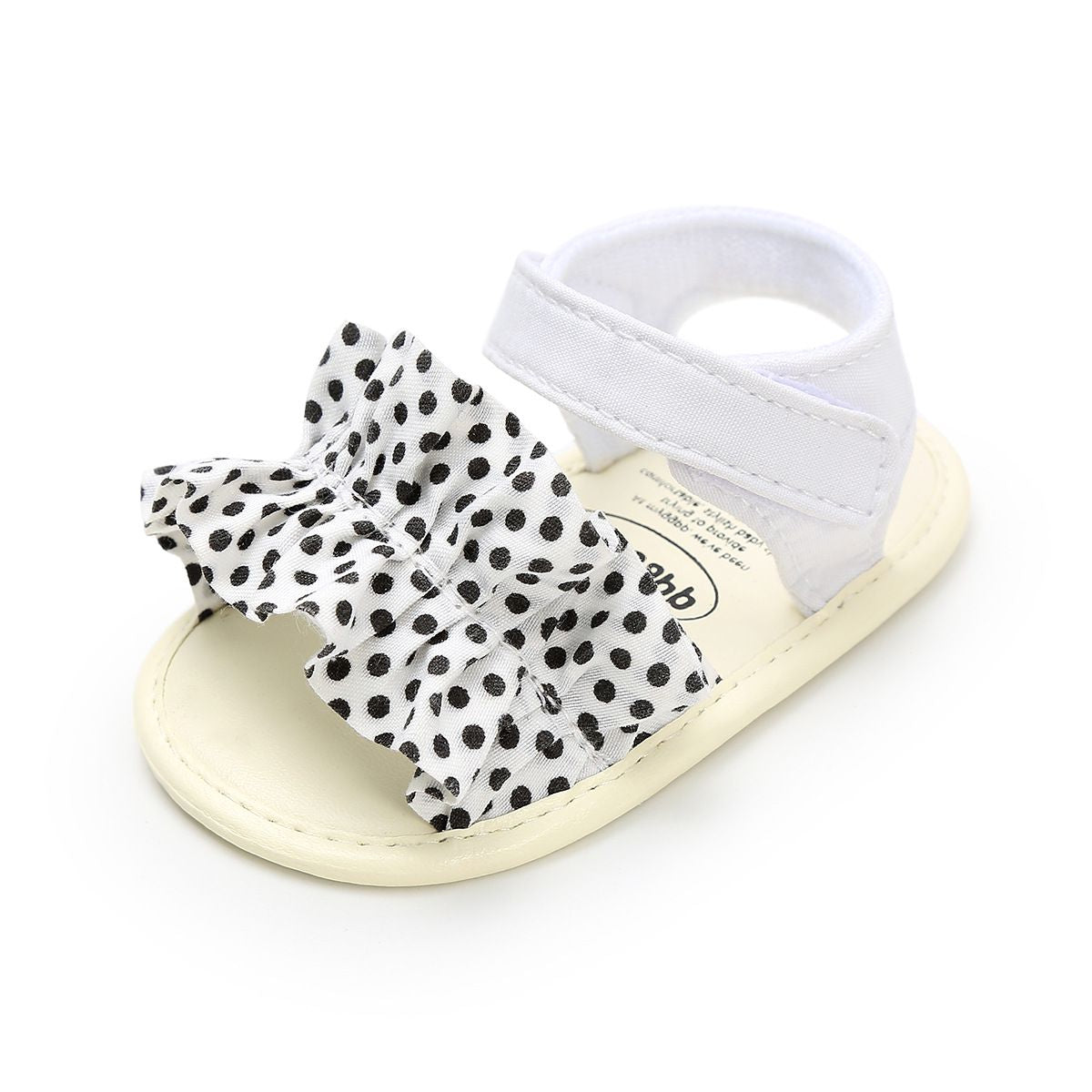 Casual Black Dots On White Baby Shoes 2 - Minitaq baby kids clothes dress