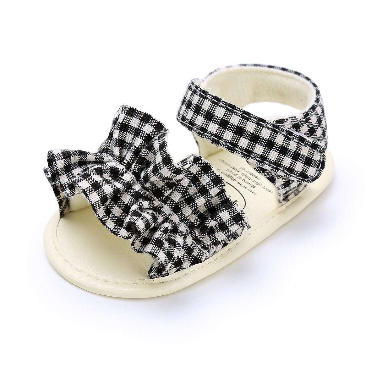 Casual Black N White Checkered Baby Shoes 2 - Minitaq baby kids clothes dress