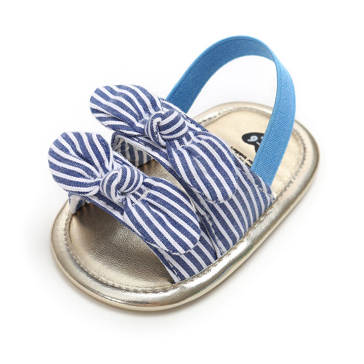 Blue Lines Bow Tie Summer Baby Shoes 2 - Minitaq baby kids clothes dress