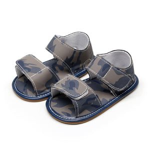 Blue Camouflage Style Baby Sandals 1 - Minitaq baby kids clothes dress