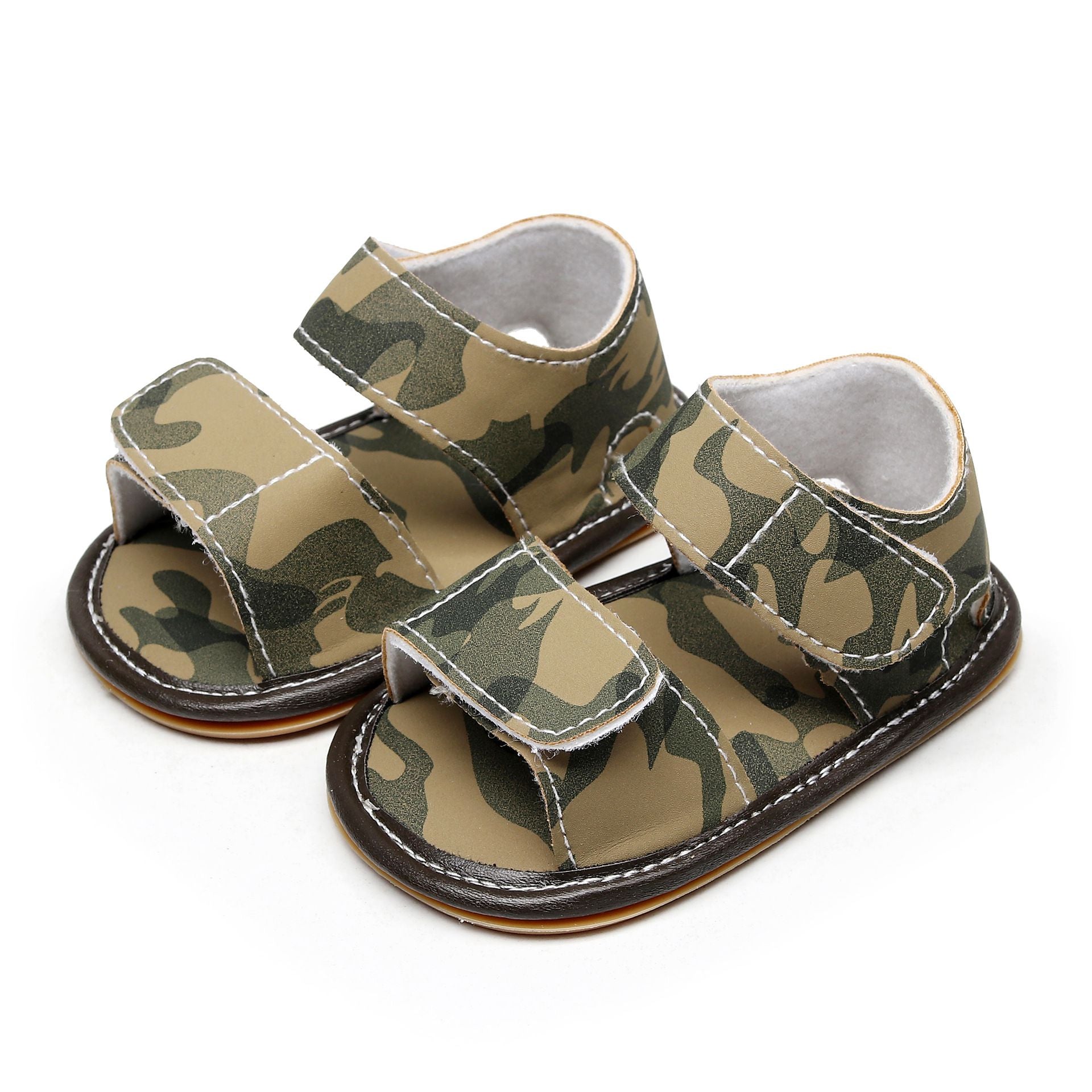 Green Camouflage Style Baby Sandals 1 - Minitaq baby kids clothes dress