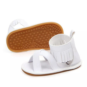 Elegant Tassel White Summer Baby Shoes 1 - Minitaq baby kids clothes dress