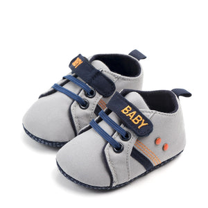 Gray N Blue Casual Baby Shoes 1 - Minitaq baby kids clothes dress