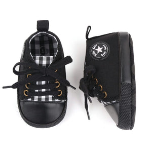 Black Casual Converse Lace-Up Baby Shoes 2 - Minitaq baby kids clothes dress