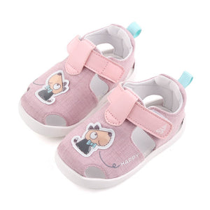 Cartoon Pink Cotton Baby Sandals Shoes 1 - Minitaq baby kids clothes dress