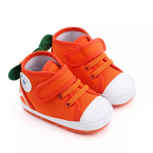 Orange Funky Style Canvas Baby Shoes 1 - Minitaq baby kids clothes dress