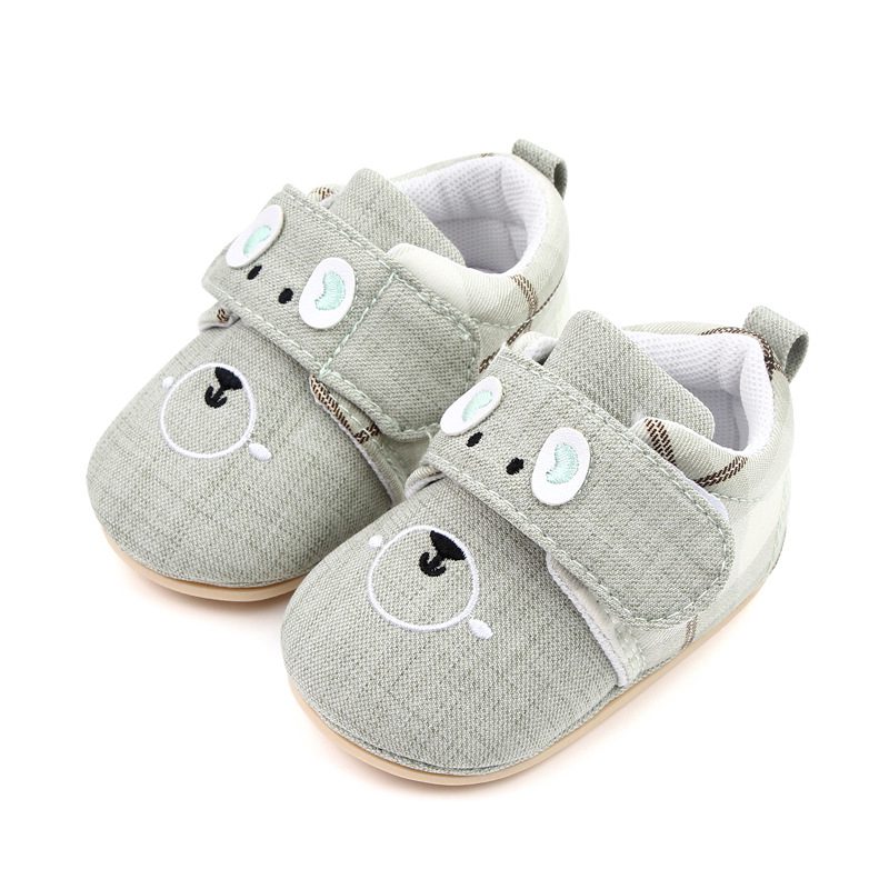 Light Green Cartoon Design Cotton Baby Shoes 1 - Minitaq baby kids clothes dress