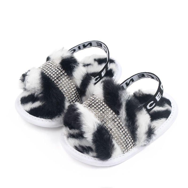 Black N White Plush Summer Baby Slip On 1 - Minitaq baby kids clothes dress