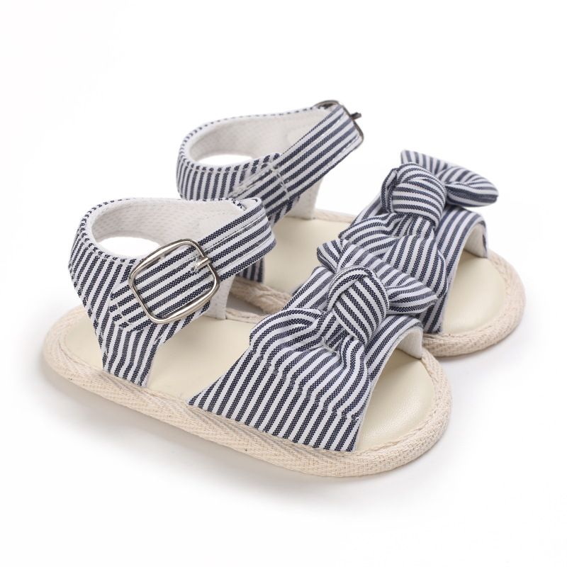 Modern Lines Bow Style Summer Baby Sandals 1 - Minitaq baby kids clothes dress