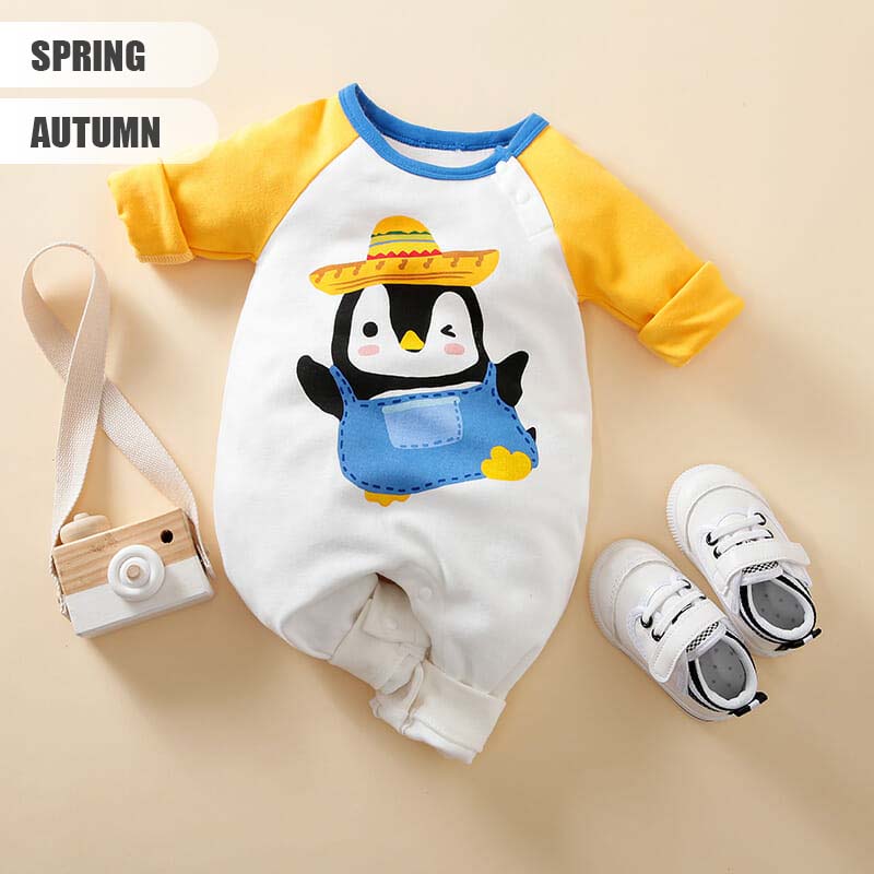 Penguin Cartoon Cute Baby Romper 2 - Minitaq baby kids clothes dress