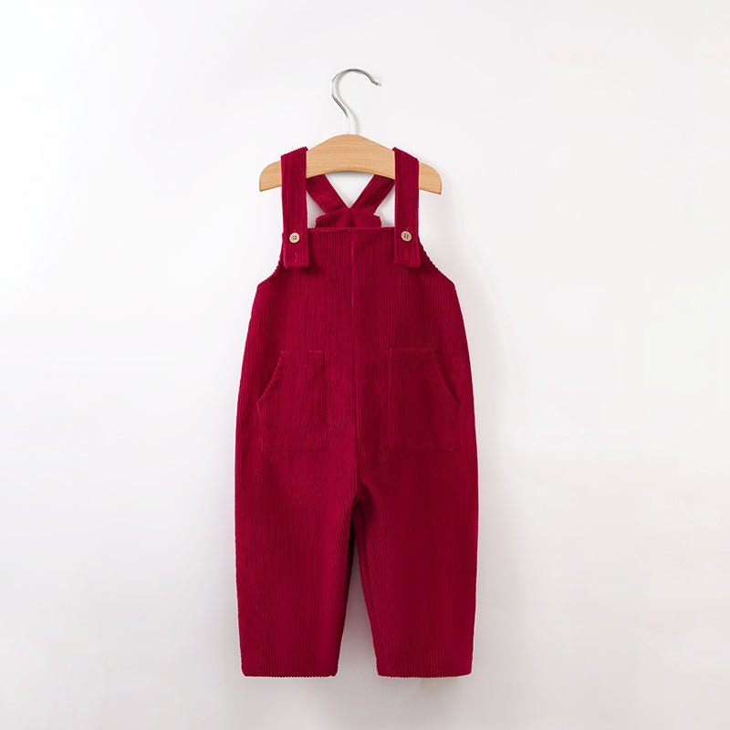 Red Rose Casual Kids Dungree 1 - Minitaq baby kids clothes dress