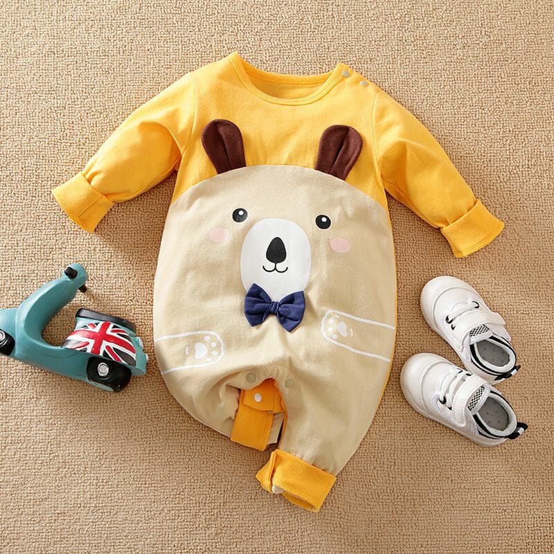 Smart Hugging Bear Baby Romper 1 - Minitaq baby kids clothes dress