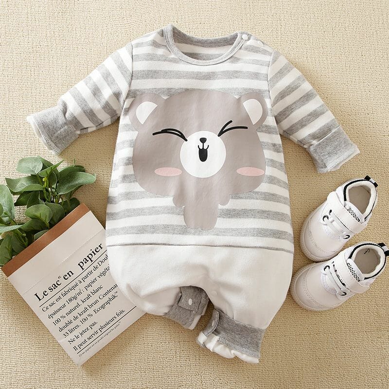 Stylish Cute Fun Bear Baby Romper 1 - Minitaq baby kids clothes dress